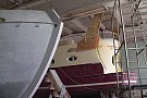Моторная яхта Фридом 45 вид снизу Моторная яхта Фридом 45 вид снизу