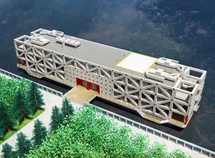Floatable office